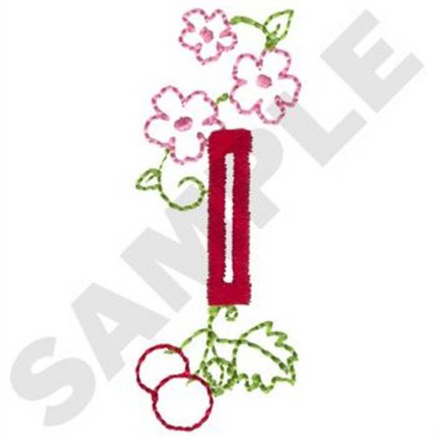 Picture of Cherries Buttonhole Machine Embroidery Design