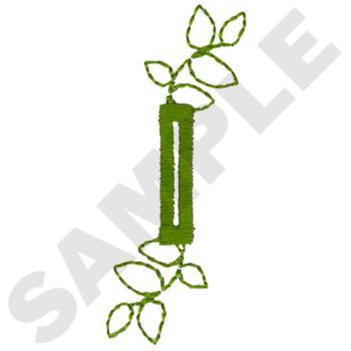 Leaf Buttonhole Machine Embroidery Design