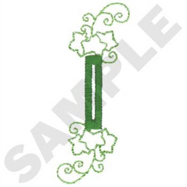 Picture of Leaf Scroll Buttonhole Machine Embroidery Design