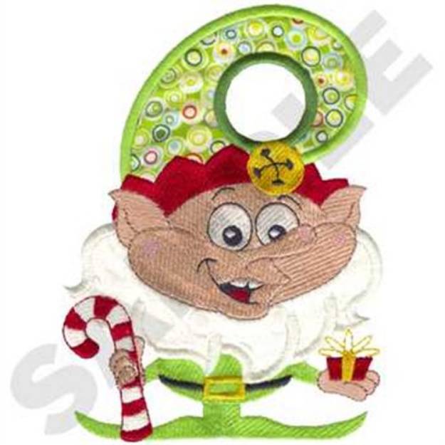 Picture of Elf Towel Topper Applique Machine Embroidery Design