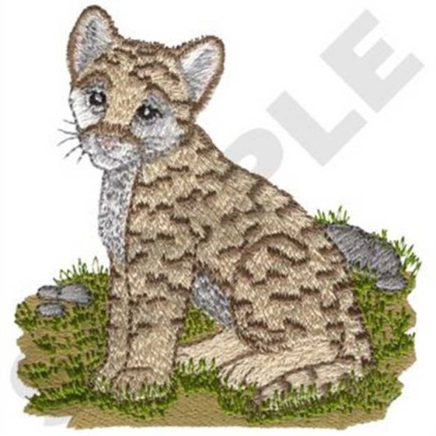 Picture of Baby Mountain Lion Machine Embroidery Design