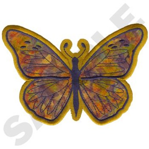 Butterfly Applique Machine Embroidery Design