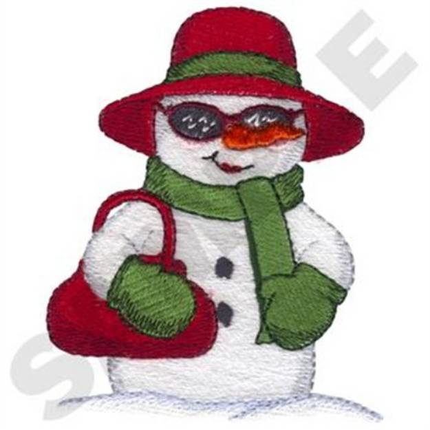 Picture of Snowwoman Machine Embroidery Design