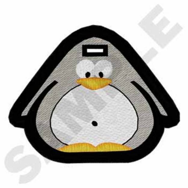 Picture of Penguin Tag Machine Embroidery Design