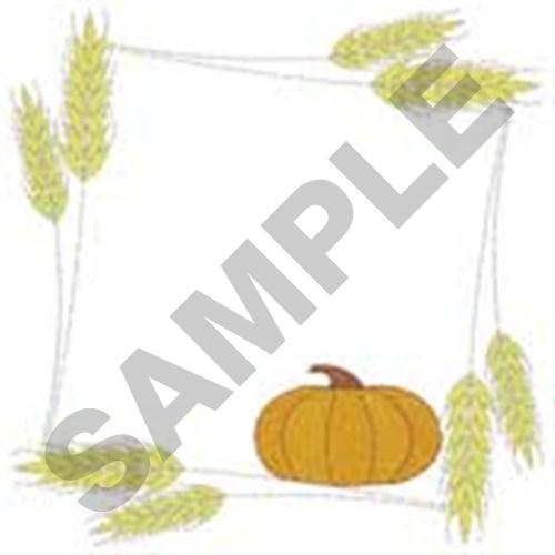 Wheat Pumpkin Quilt Machine Embroidery Design