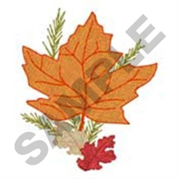 Picture of Small Leaf Border Machine Embroidery Design