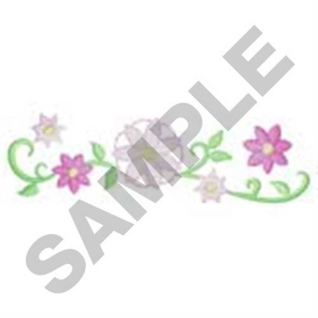 Picture of Flower Border Accent Machine Embroidery Design