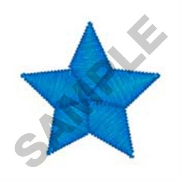 Picture of Blue Star Machine Embroidery Design