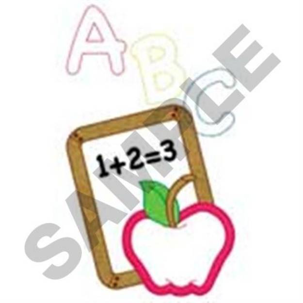 Picture of Teacher Applique Machine Embroidery Design