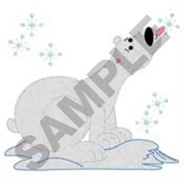 Picture of Catching Snowflakes Machine Embroidery Design