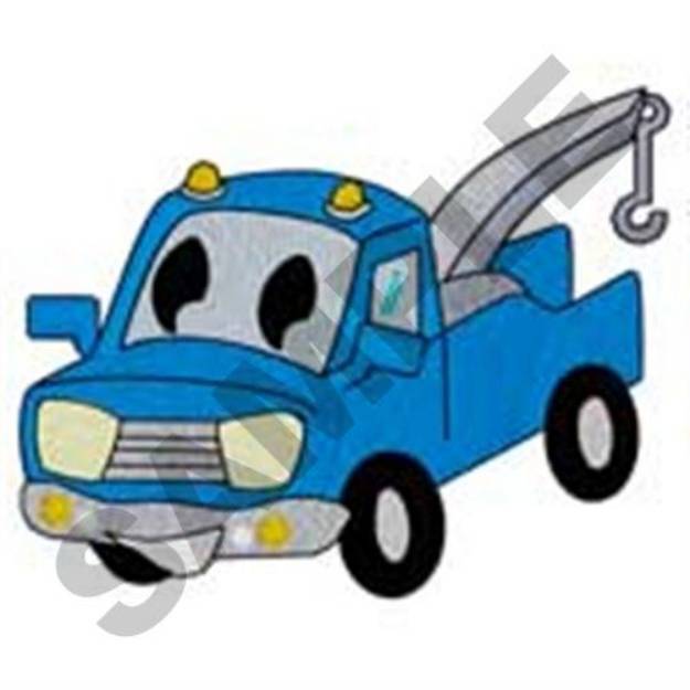 Picture of Smiling Tow Truck Machine Embroidery Design