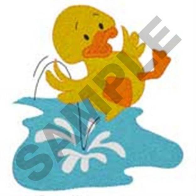 Picture of Splashy Duck Machine Embroidery Design