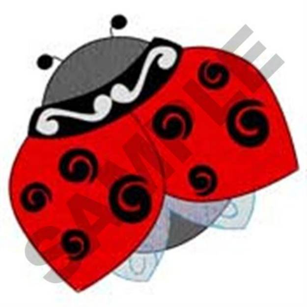 Picture of Abstract Ladybug Machine Embroidery Design