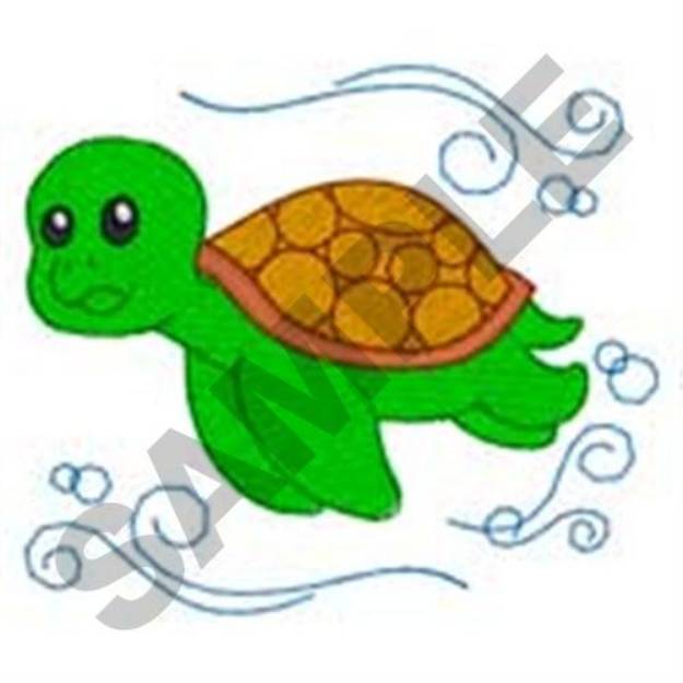 Picture of SwimmingTurtle Machine Embroidery Design