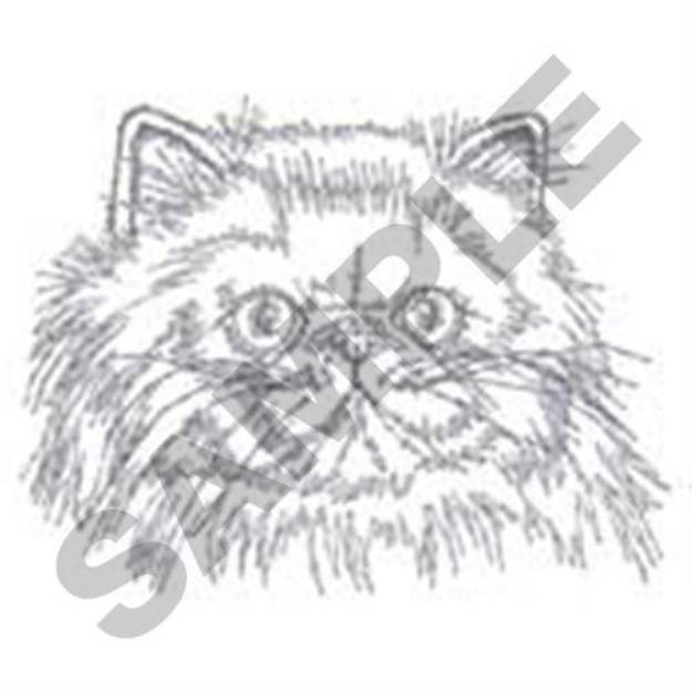 Picture of Persian Cat Machine Embroidery Design