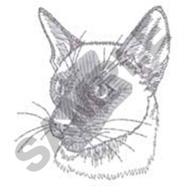 Picture of Siamese Cat Machine Embroidery Design