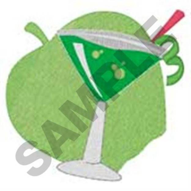 Picture of Appletini Machine Embroidery Design