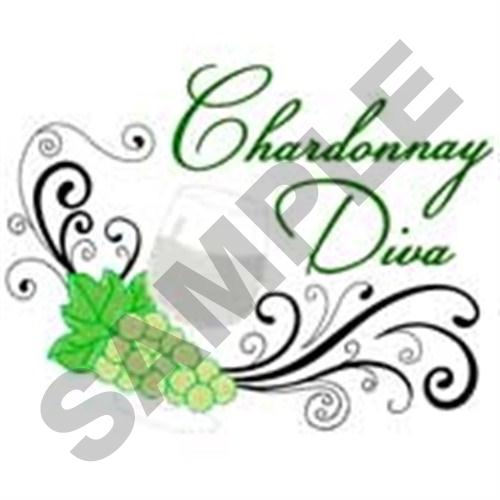 Chardonnay Diva Machine Embroidery Design