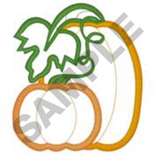 Picture of Pumpkins Applique Machine Embroidery Design