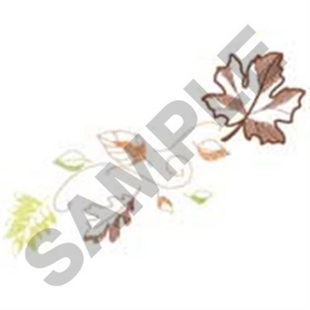 Picture of Leaves Swirl Machine Embroidery Design