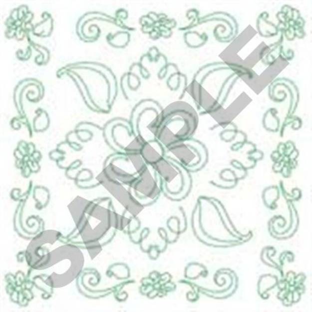 Picture of Daisy Outline Machine Embroidery Design