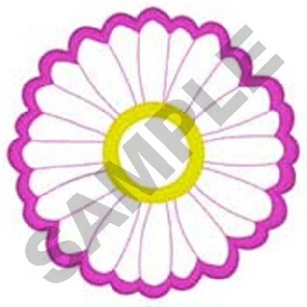 Picture of Daisy Applique Machine Embroidery Design