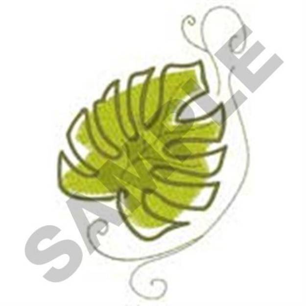 Picture of Split Leaf Philodendron Machine Embroidery Design