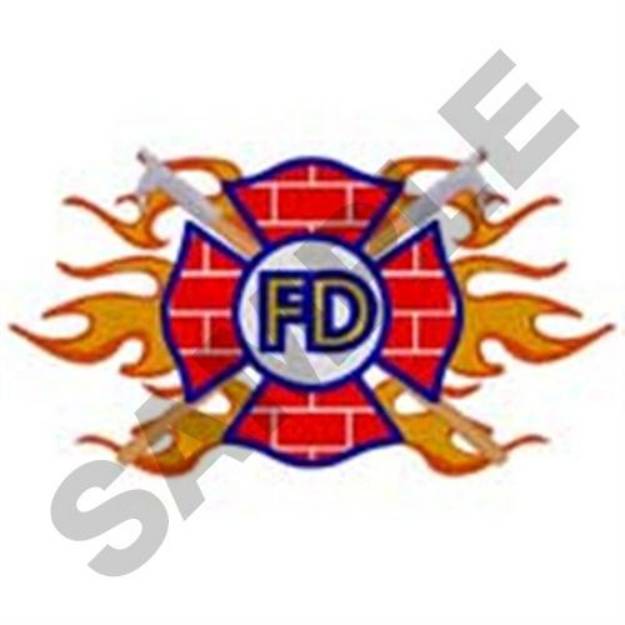 Picture of Brick FD Symbol Machine Embroidery Design