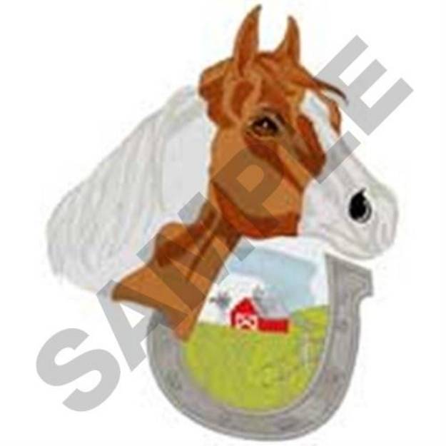 Picture of Pinto Horse Machine Embroidery Design