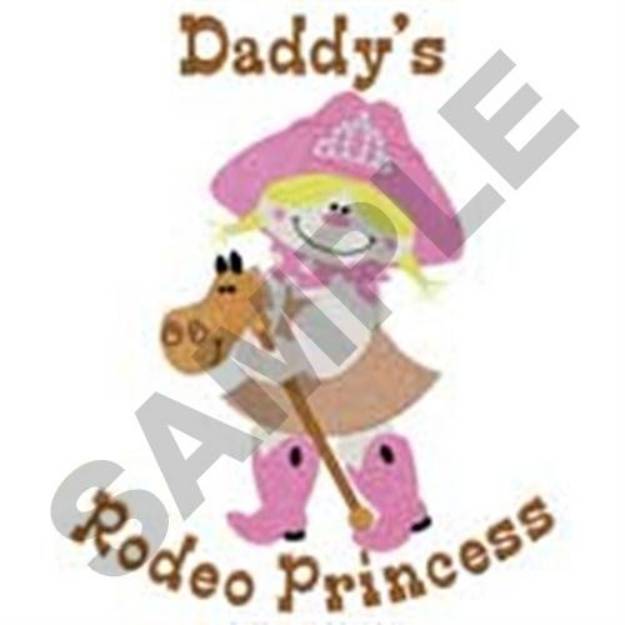 Picture of Daddys Rodeo Princess Machine Embroidery Design