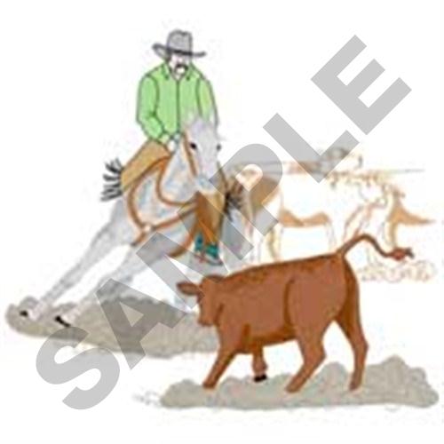 Horse With Calf Machine Embroidery Design