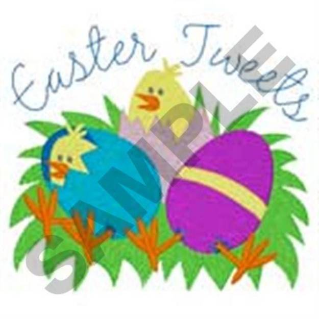 Picture of Easter Tweets Machine Embroidery Design