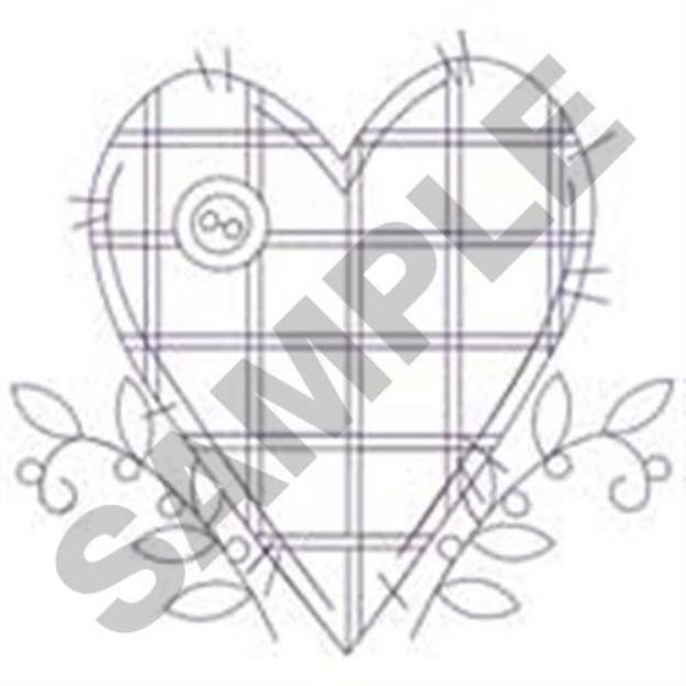 Picture of Heart Quilt Machine Embroidery Design