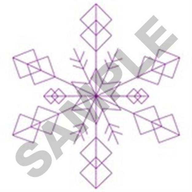 Picture of Snowflake Quilt Machine Embroidery Design