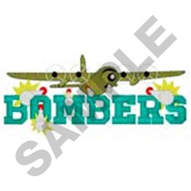 Picture of Bombers Plane Machine Embroidery Design