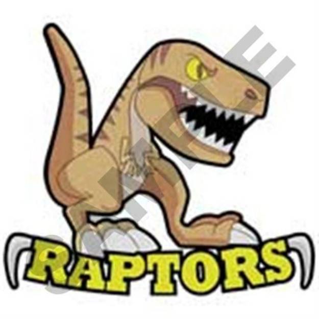 Picture of Raptors Dino Machine Embroidery Design