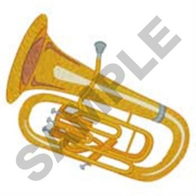 Picture of Baritone Horn Machine Embroidery Design