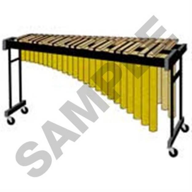 Picture of Marimba Xylophone Machine Embroidery Design