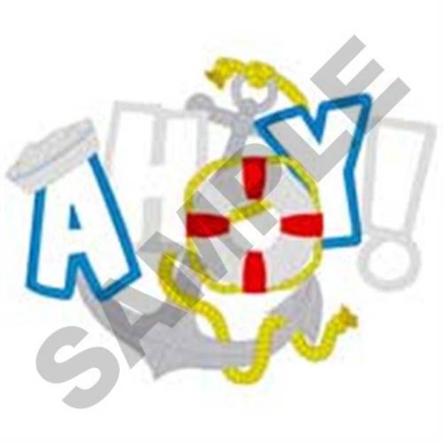 Picture of Ahoy Applique Machine Embroidery Design