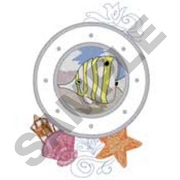 Picture of Porthole Applique Machine Embroidery Design