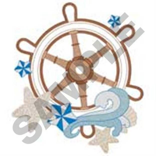 Picture of Wheel Applique Machine Embroidery Design