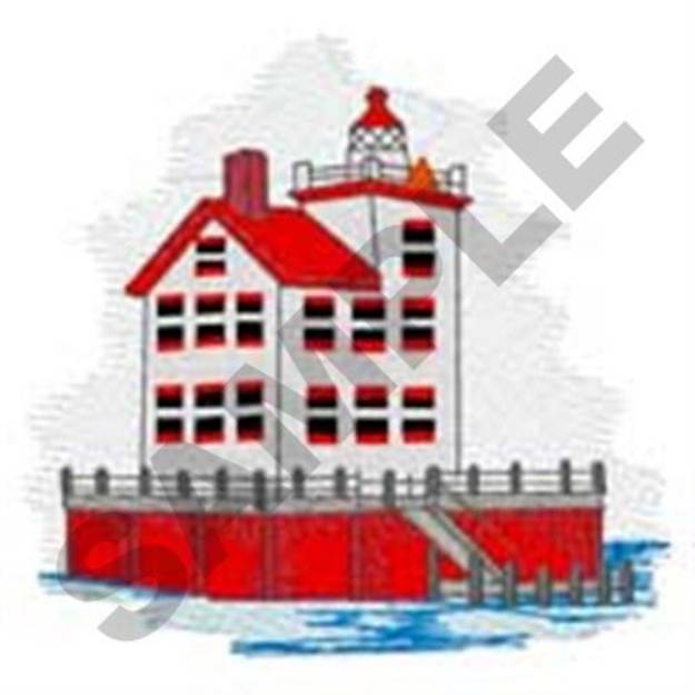 Picture of Lorain Lighthouse Machine Embroidery Design