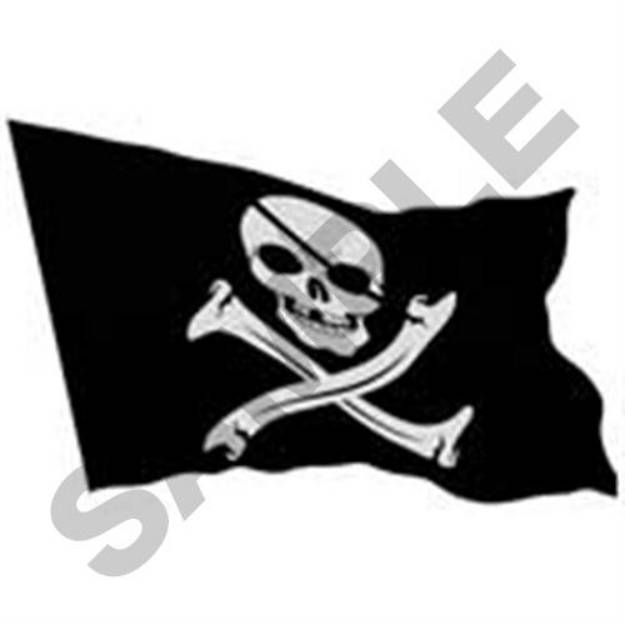 Picture of Pirate Flag Machine Embroidery Design