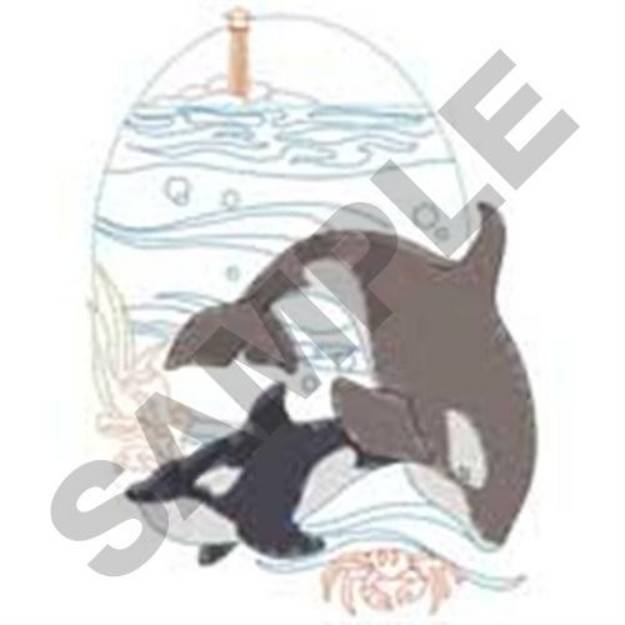 Picture of Killer Whale Machine Embroidery Design