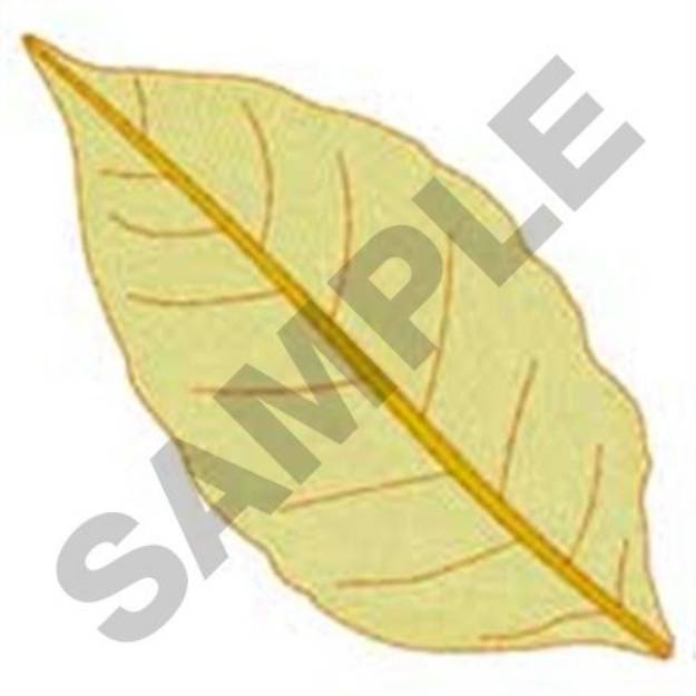 Picture of Golden Tobacco Leaf Machine Embroidery Design