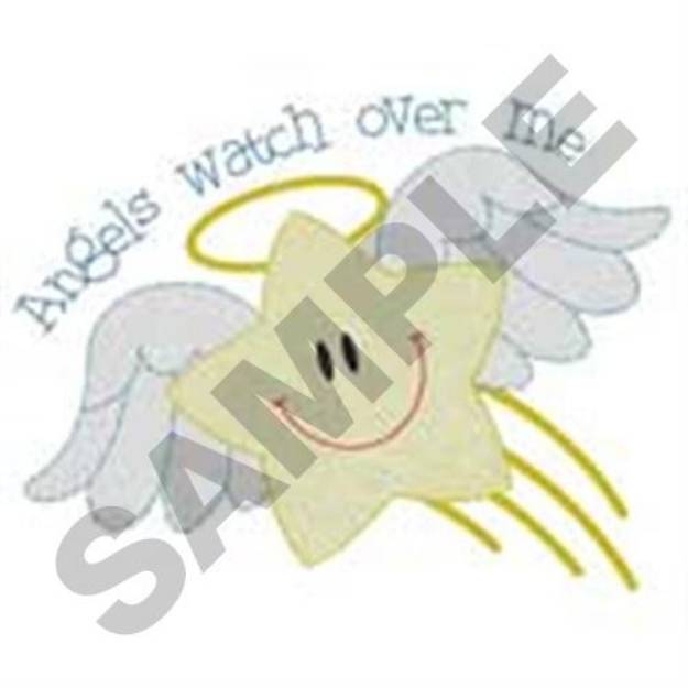 Picture of Angels Watch Machine Embroidery Design