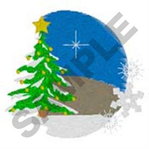 Picture of Christmas Tree Machine Embroidery Design