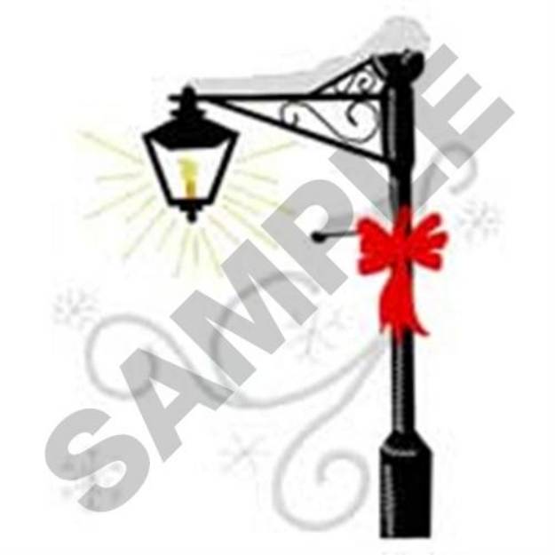 Picture of Lamp Post Machine Embroidery Design