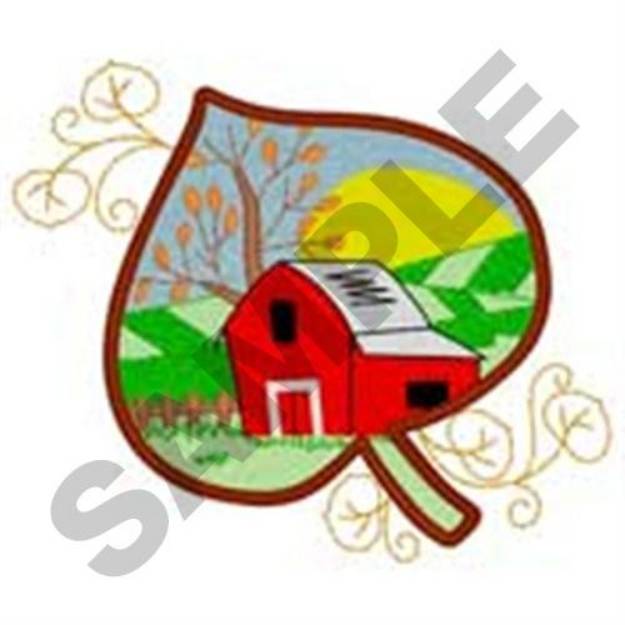 Picture of Barn Scene Machine Embroidery Design