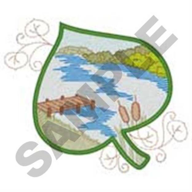 Picture of Lake Scene Machine Embroidery Design